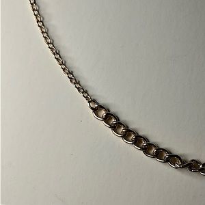 Gold Tinted Thick to Thin Chain Necklace